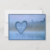 ほこりっぽい青い森結婚の風景 出欠カード (裏面)