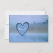 ほこりっぽい青い森結婚の風景 出欠カード (裏面)