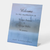 ほこりっぽい青い森結婚の風景 台座サイン (正面)