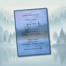 ほこりっぽい青い森結婚の風景