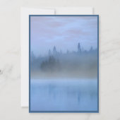 ほこりっぽい青い森結婚の風景 招待状 (裏面)