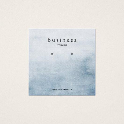 ほこりっぽい青い水の色のイヤリングディスプレイ (正面)