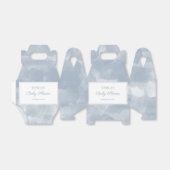 ほこりっぽい青い水の色のブラシストローク赤ちゃんシャワー フェイバーボックス (折り畳みなし)