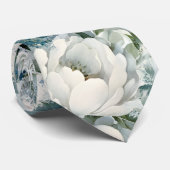 ほこりっぽい青い水の色の花結婚のネクタイ ネクタイ (ロール)