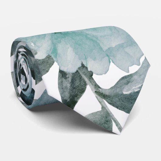 ほこりっぽい青い水色のサボテンの花、多肉質 ネクタイ (ロール)