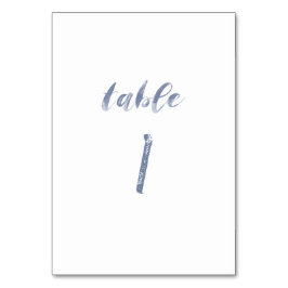 ほこりっぽい青い水色のテーブル番号 テーブルナンバー