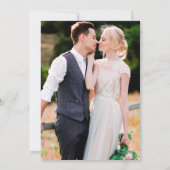 ほこりっぽい青い水色のバラフォトバック結婚ズ 招待状 (裏面)