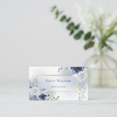 ほこりっぽい青い水色のバラ 名刺 (スタンド正面)