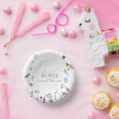 ほこりっぽい青い水色のワイルドフラワーシャワー ペーパーボウル (パーティー)