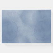 ほこりっぽい青い水色の花バプテスマ ゲストブック (裏面)