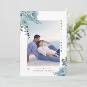 ほこりっぽい青い水色の花赤面ピンクと写真 セーブザデート (スタンド正面)