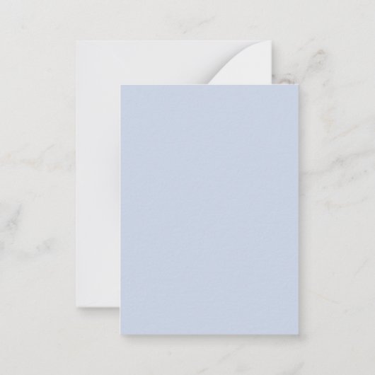 ほこりっぽい青い水色の野草園 ノートカード (裏面)