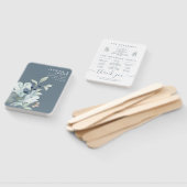 ほこりっぽい青い水色フローラプログラムファン ハンドファン (組立なし)