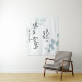 ほこりっぽい青い水色ユーカリ結婚の支柱 タペストリー (インサイチュ)