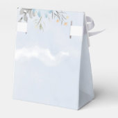 ほこりっぽい青い水色牡丹結婚の花 フェイバーボックス (裏面サイド)