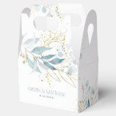 ほこりっぽい青い水色金ゴールドアクセン結婚ト フェイバーボックス (オープン)