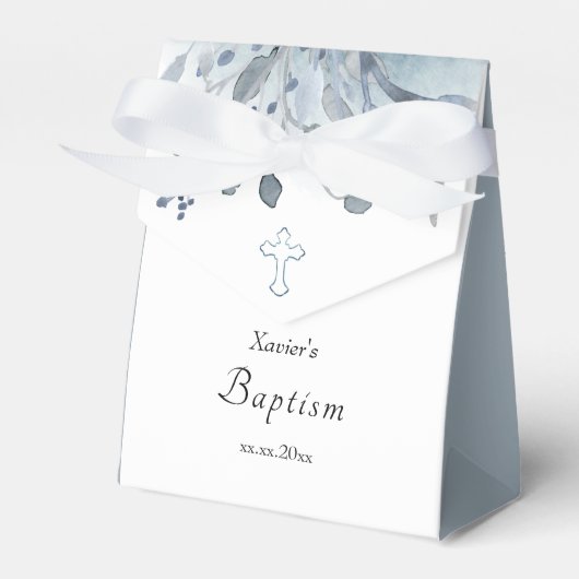 ほこりっぽい青い水色 |バプテスマの受賞箱 フェイバーボックス (正面サイド)