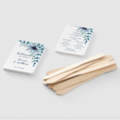 ほこりっぽい青い海洋フローラ ハンドファン (組立なし)