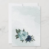 ほこりっぽい青い海軍の花の植物学 セーブザデート (裏面)