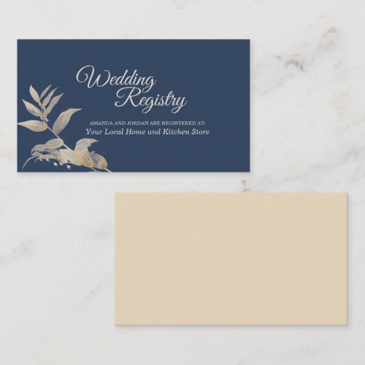 ほこりっぽい青い秋のボホレジストリエンクロージャカード エンクロージャーカード (正面/裏面)