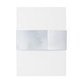 ほこりっぽい青い素朴なフローラ結婚の 招待状ベリーバンド (裏面例)