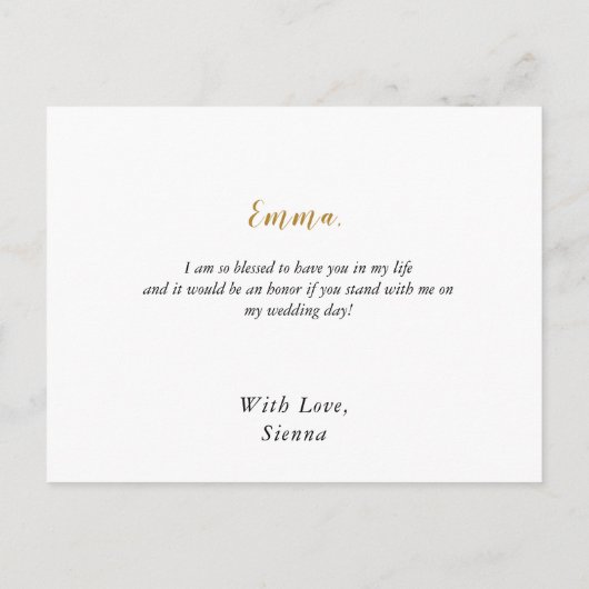 ほこりっぽい青い緑のユーカリ葉スフラワーガール インビテーションポストカード (裏面)