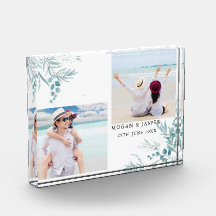 ほこりっぽい青い緑のユーカリ葉プス結婚ズの