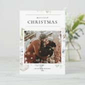 ほこりっぽい青い緑の冬の雪クリスマスの写真 (スタンド正面)