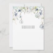 ほこりっぽい青い緑の冬の雪クリスマスの写真 (裏面)