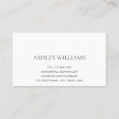 ほこりっぽい青い緑の卒業名カード名 名刺 (裏面)