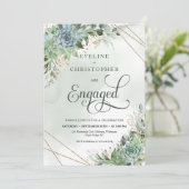 ほこりっぽい青い緑の多肉植物金ゴールドが従事 招待状 (スタンド正面)