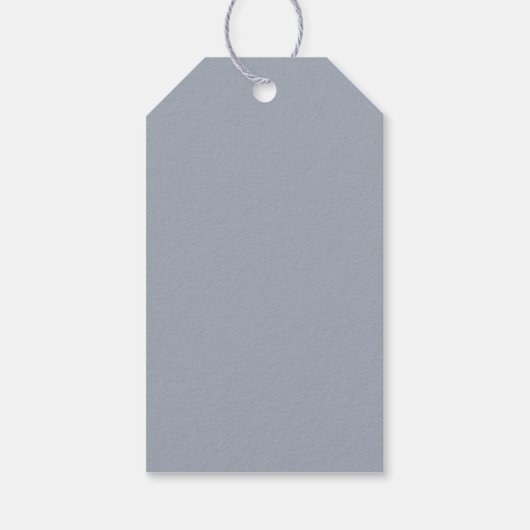 ほこりっぽい青い緑の水色 ギフトタグ (裏面)