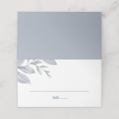 ほこりっぽい青い緑の水色 プレイスカード (外部開封)