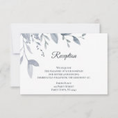 ほこりっぽい青い緑の水色 招待状 (正面)