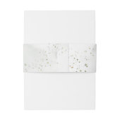 ほこりっぽい青い緑の葉ユーカリ結婚ス 招待状ベリーバンド (裏面例)