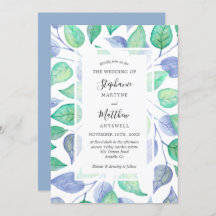 ほこりっぽい青い色彩の鮮やか水色の結婚葉