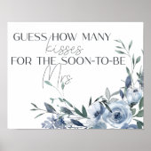 ほこりっぽい青い花いくつキスゲーム ポスター (正面)