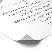 ほこりっぽい青い花がゲームにリングや輪を置く ポスター (角)