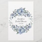 ほこりっぽい青い花のゲーム我々 チラシ (裏面)