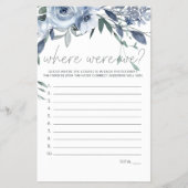 ほこりっぽい青い花のゲーム我々 チラシ (正面)