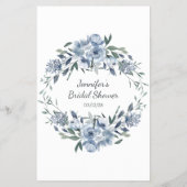 ほこりっぽい青い花のゲーム我々 チラシ (裏面)