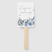 ほこりっぽい青い花はドレスにYesを言う ハンドファン (裏面)