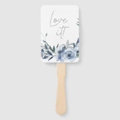 ほこりっぽい青い花はドレスにYesを言う ハンドファン (正面)