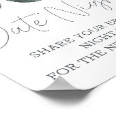 ほこりっぽい青い花デート夜 ポスター (角)