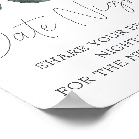 ほこりっぽい青い花デート夜 ポスター (角)