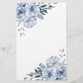 ほこりっぽい青い花ブライダルゲーム財布の中のwhats チラシ (裏面)