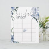 ほこりっぽい青い花ブライダルシャワービンゴゲーム (スタンド正面)