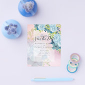 ほこりっぽい青い花救の日付 – 予算 チラシ (シングル)