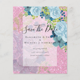 ほこりっぽい青い花救の日付 – 予算 チラシ