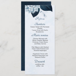 ほこりっぽい青い葉花の結婚海軍 メニュー